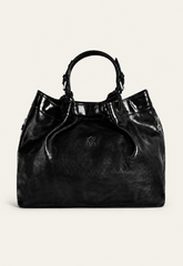 Luxury Leather Tote Handbag – The Iconic Black