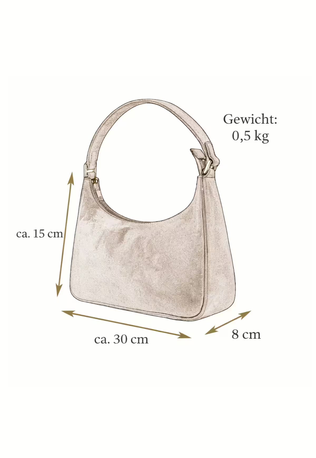Elegant Timeless Hobo Leather Handbag for Women – Solmira