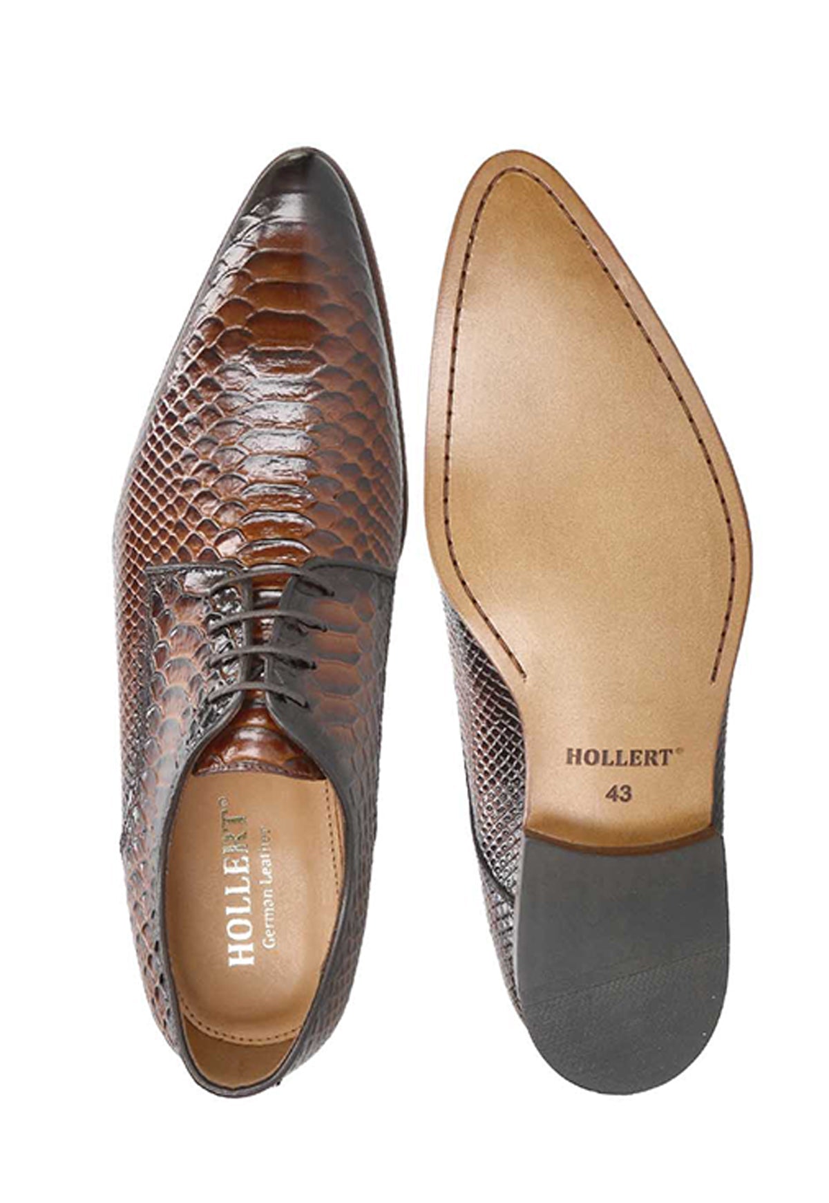 Men's Leather Shoes Fabio Model A328 Brown