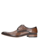 Men's Leather Shoes Fabio Model A328 Brown