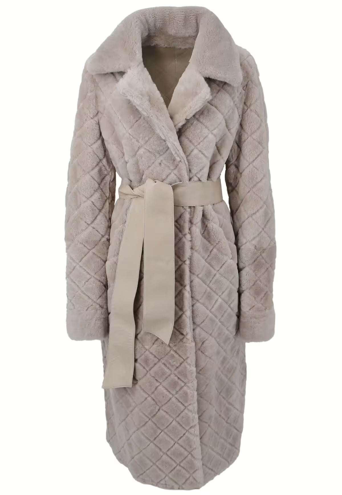 Lambskin Coat Alisa - Beige