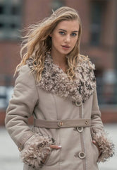 Lambskin Coat Florence - Beige