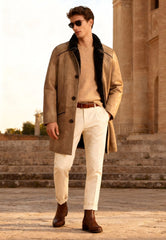 Men's Lambskin Coat Antonio Camel