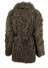 Reversible Lambskin Jacket Curly Felicite - Olive