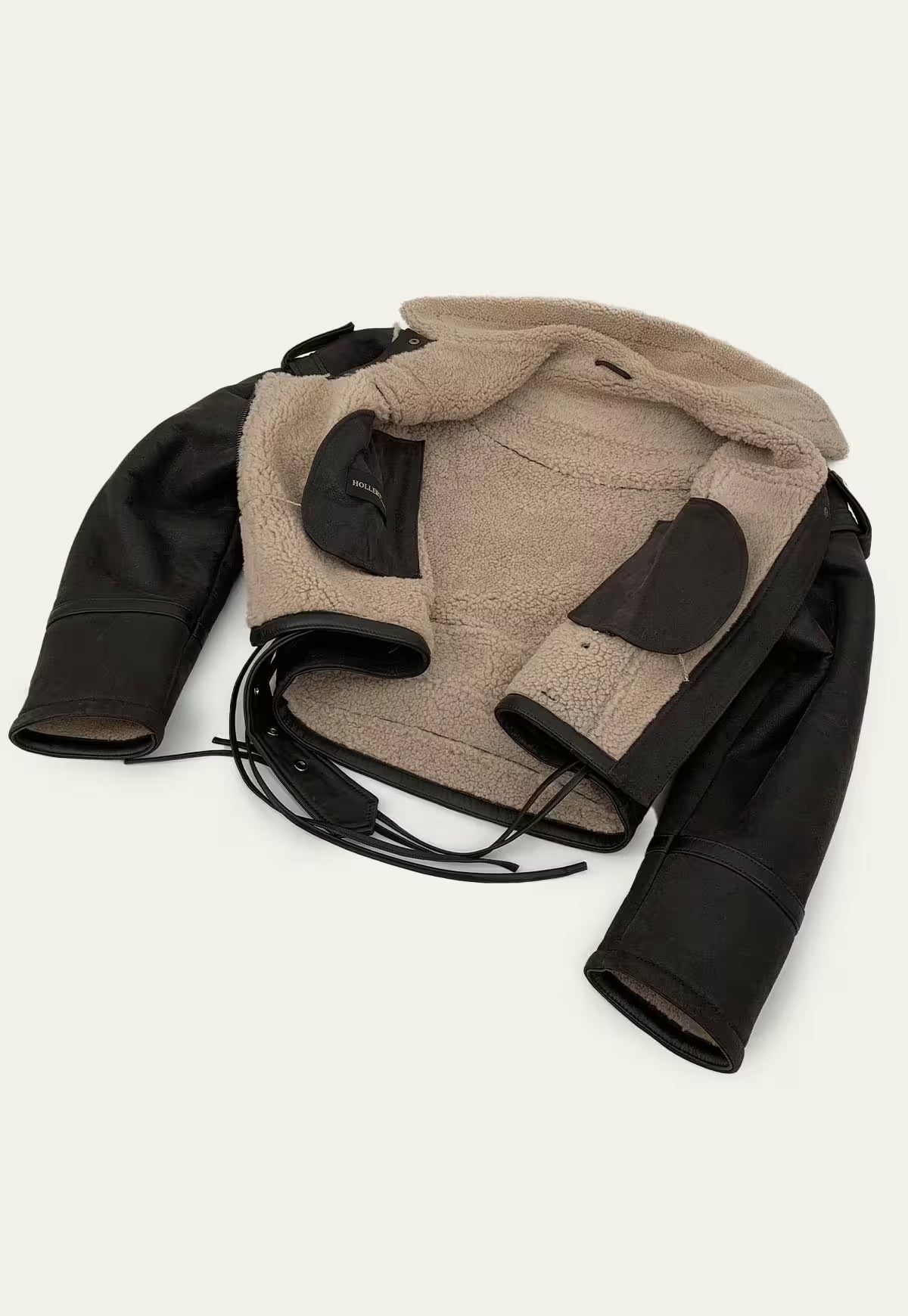 Curly Lambskin Jacket - Voluminous Elegance Inspired by the Modern Country Look