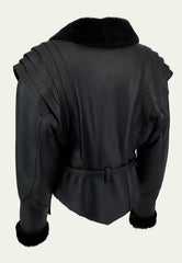 Shearling Lambskin Jacket - Elegant Contemporary Style with a Tailored Fit