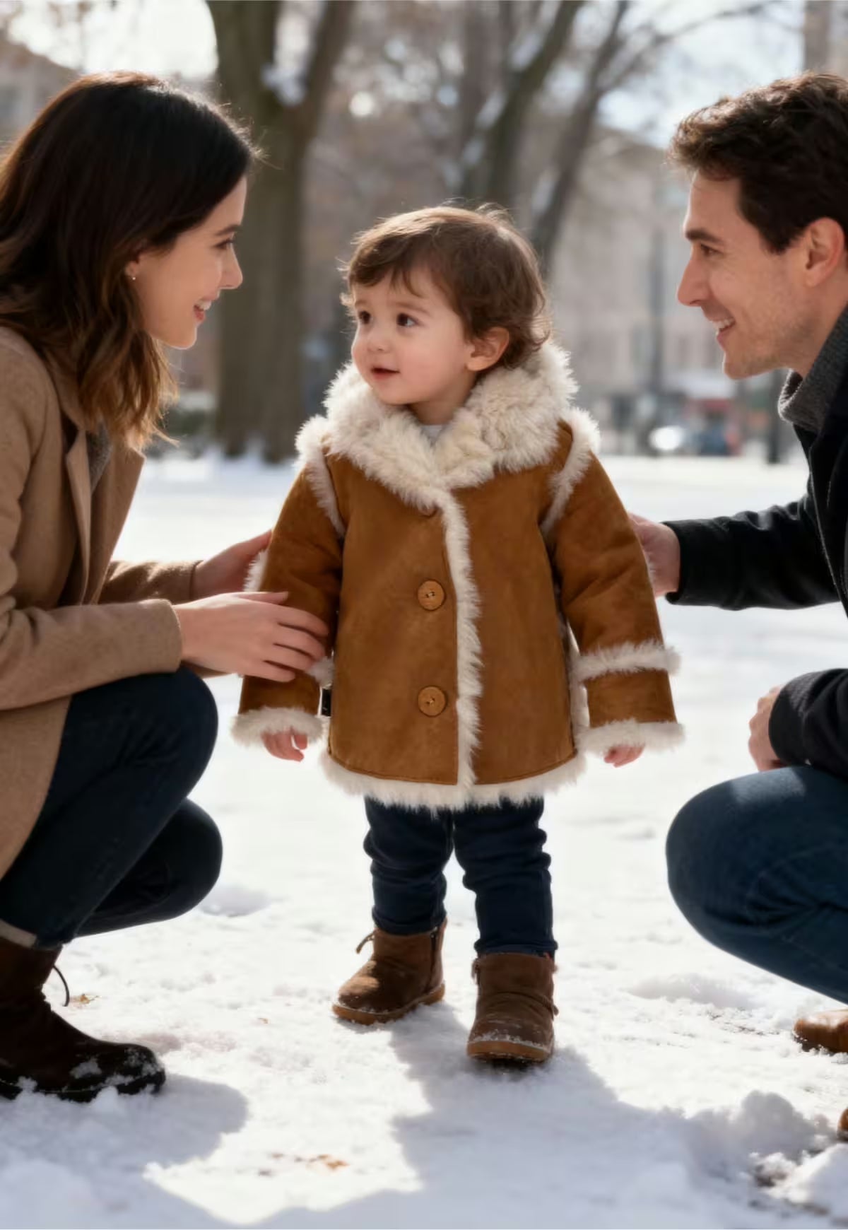 Lambskin Jacket Brown Handcrafted Warmth with Style