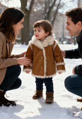 Lambskin Jacket Brown Handcrafted Warmth with Style