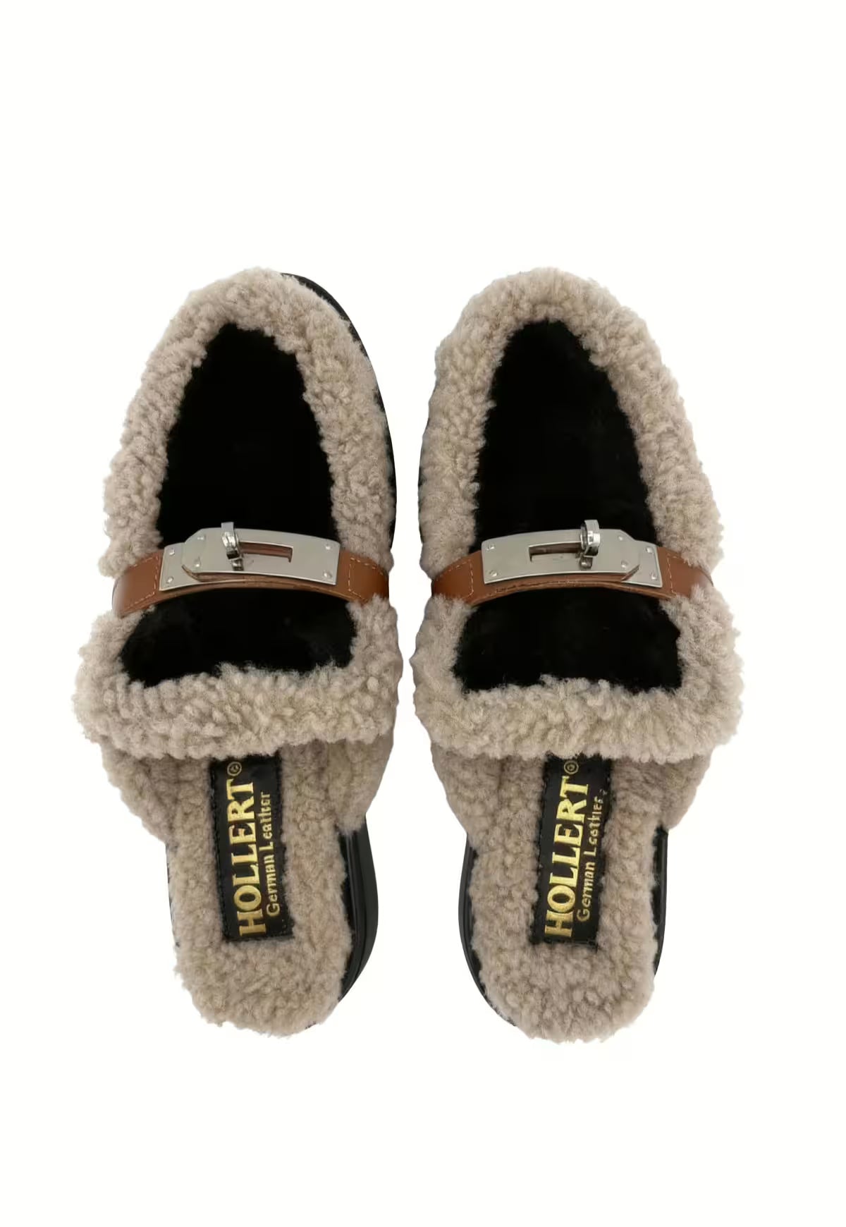 Siena Sheepskin Mules Black - Elegance meets coziness