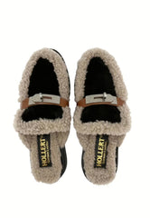 Siena Sheepskin Mules Black - Elegance meets coziness