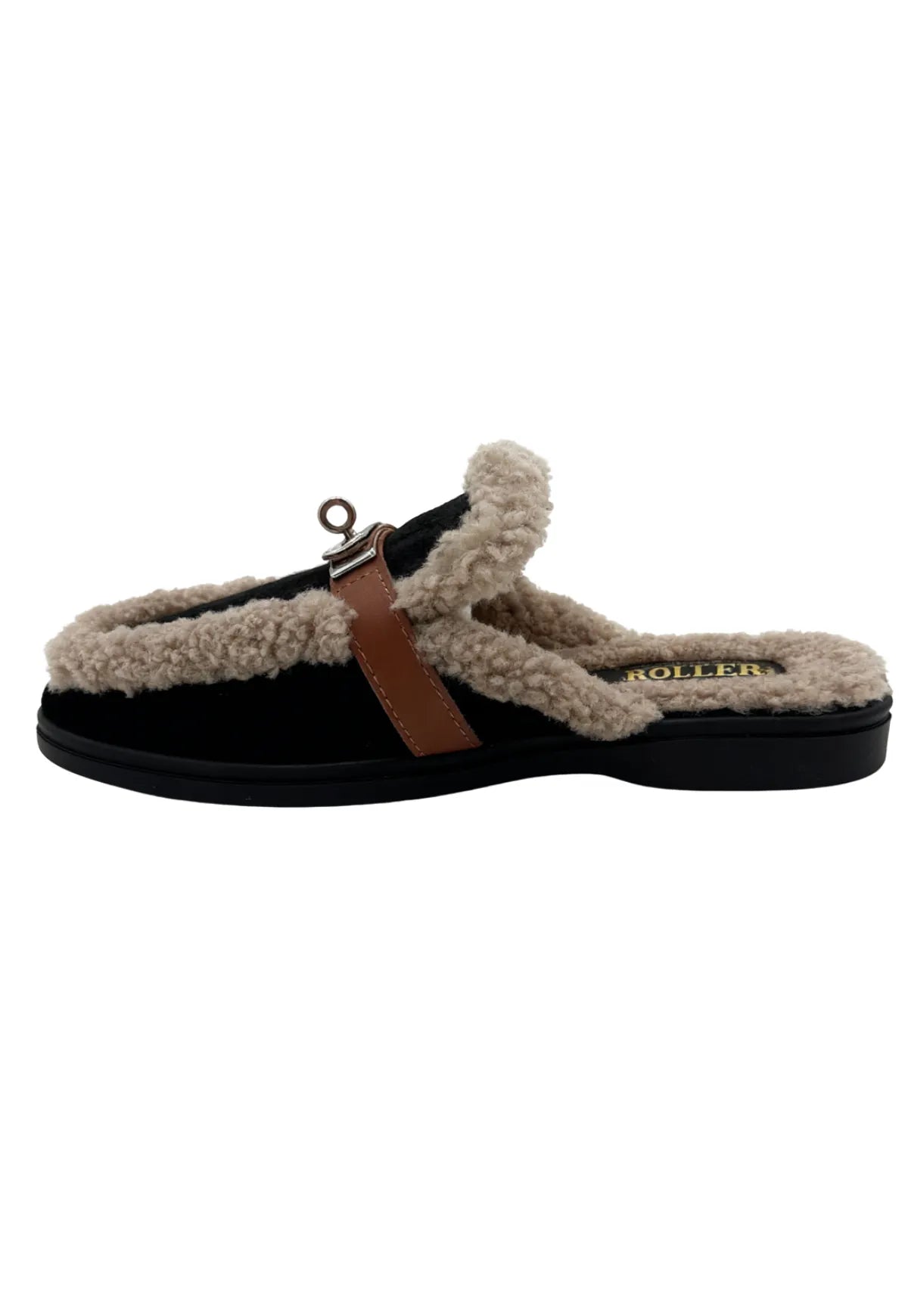 Siena Sheepskin Mules Black - Elegance meets coziness