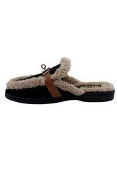 Siena Sheepskin Mules Black - Elegance meets coziness