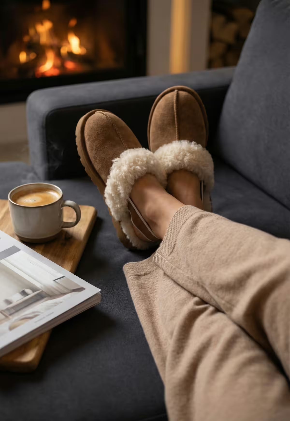 Calora Women's Lambskin Slipper Slippers