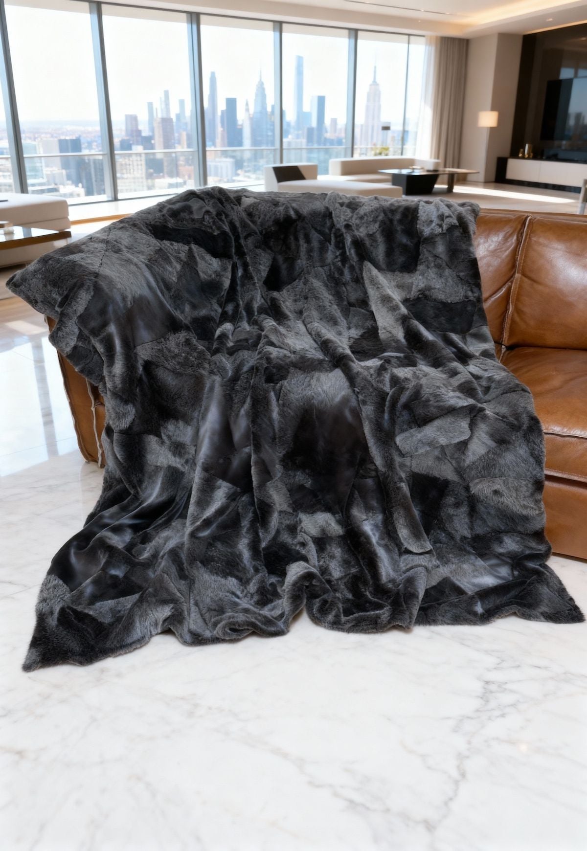 Lambskin Blanket Merino 210 x 175 cm Model 2509 Grey