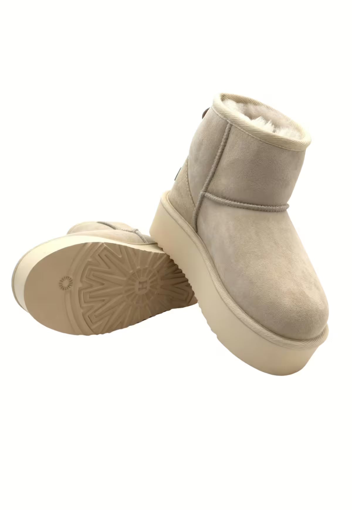 Women's Arctic Luxe Platform Winter Boots in Beige