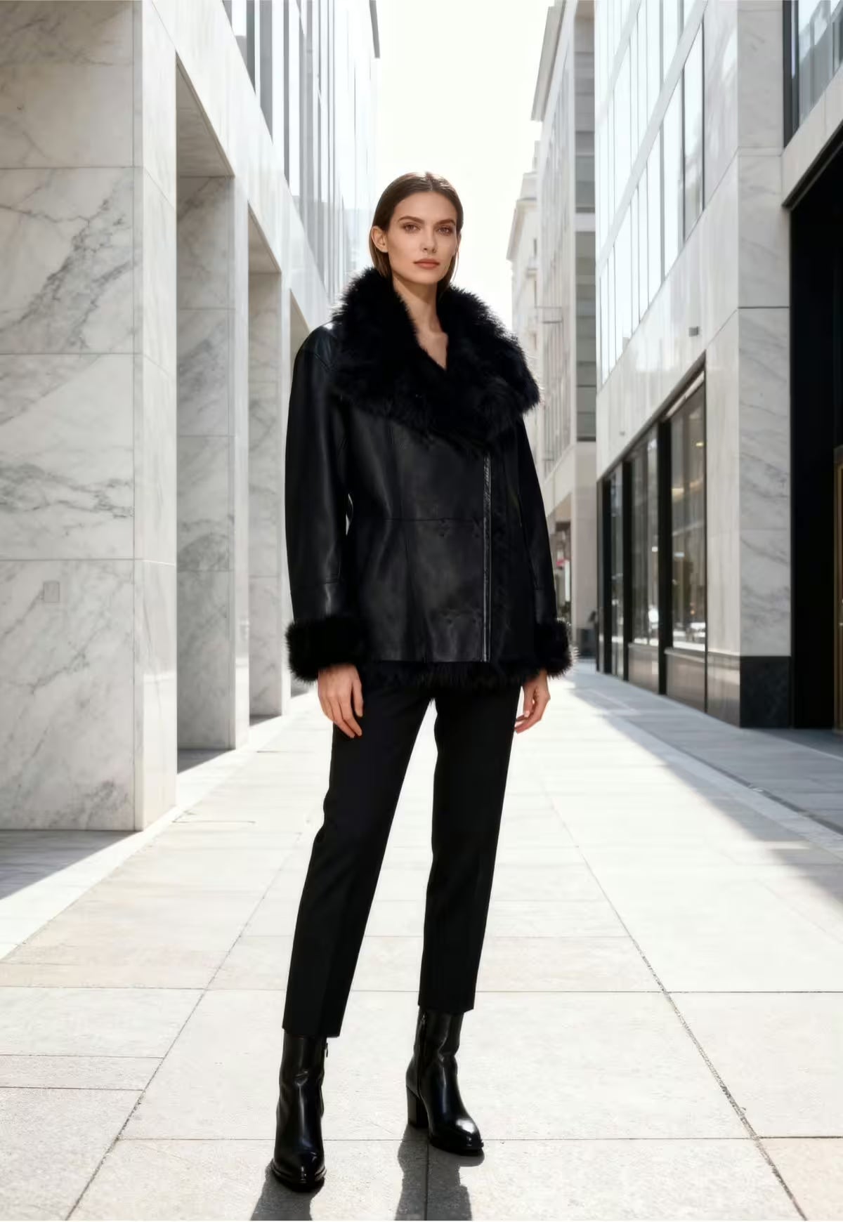 Reversible Lambskin Jacket - Grace and Softness in Movement and Form