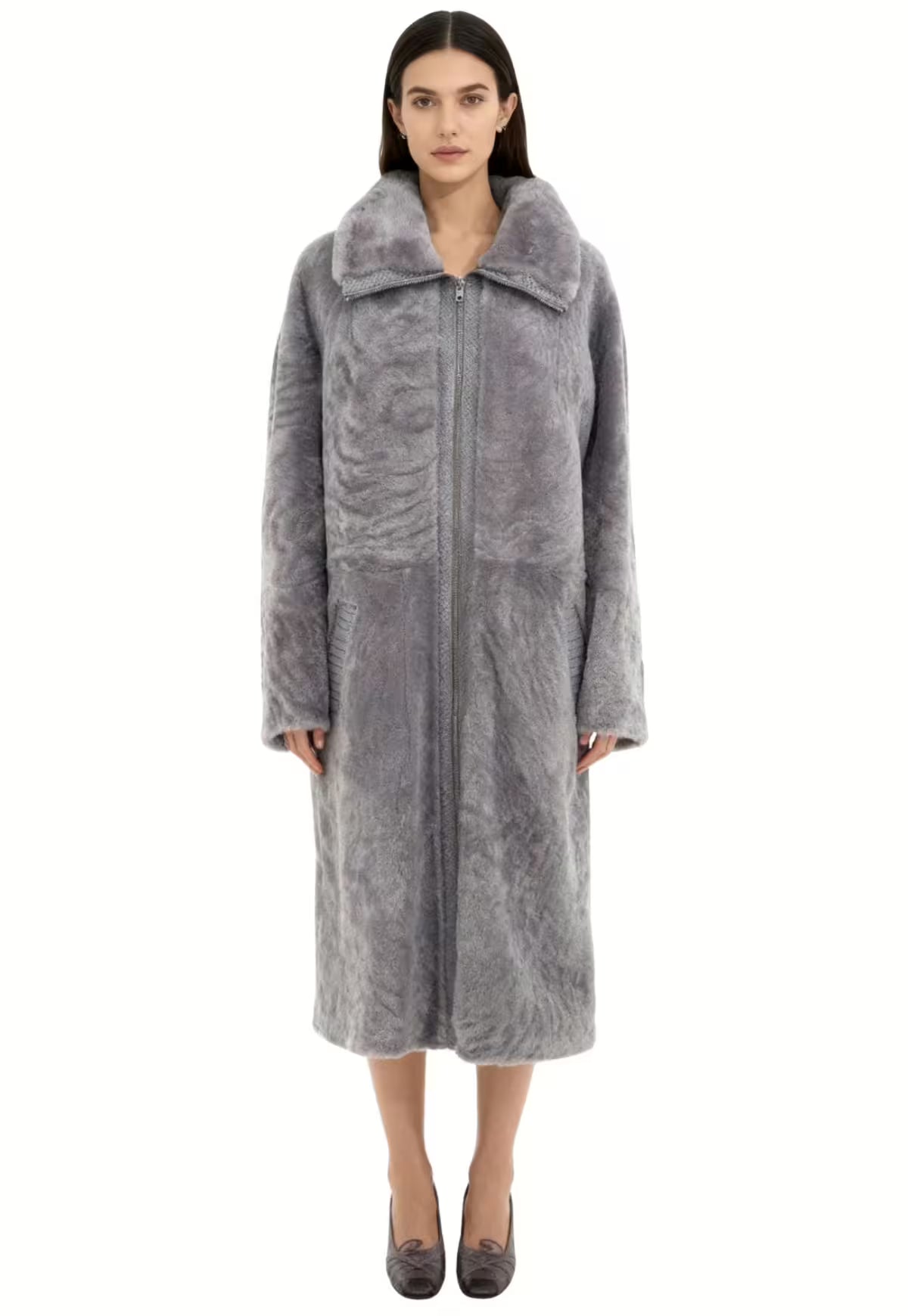 Reversible Coat - Luxurious Lambskin & Fine Nappa Leather - Timeless Elegance