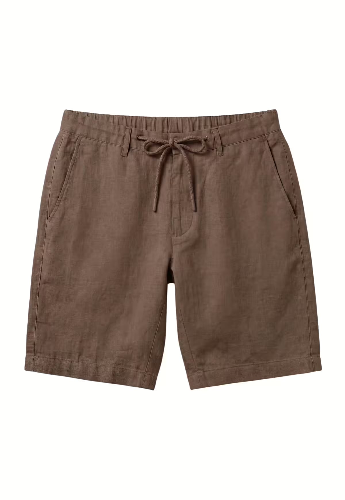 Linen shorts in warm brown made from pure linen - natural elegance