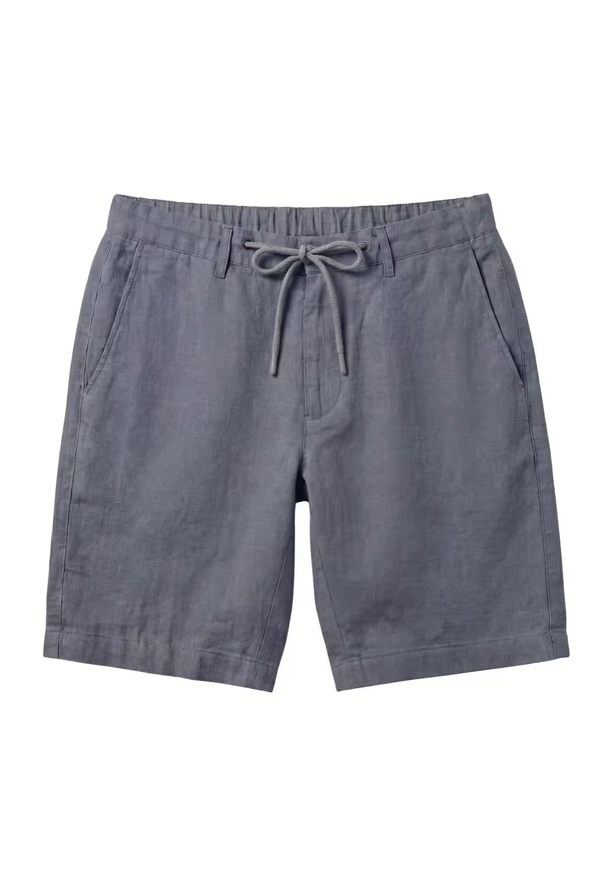 Deep blue linen shorts made of pure linen – natural clarity