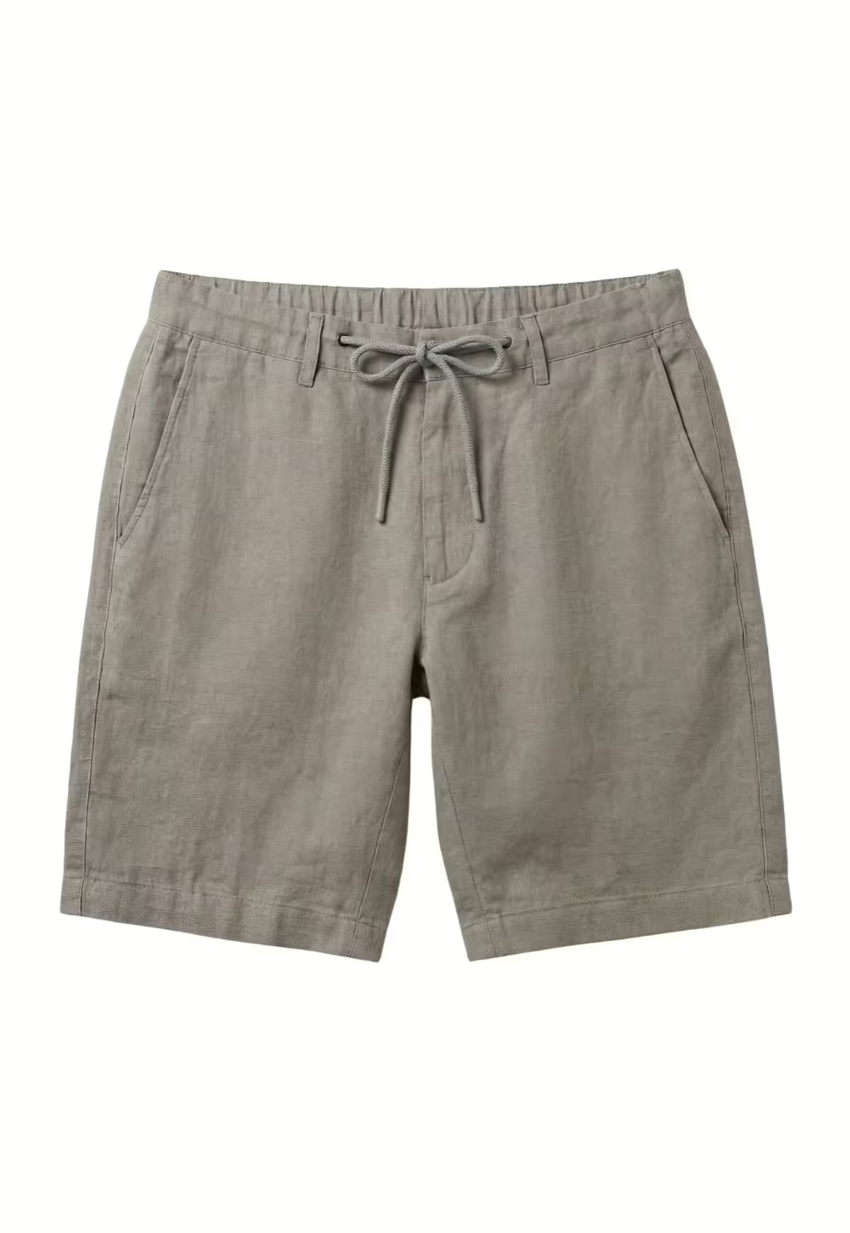 Sand Grey Linen Shorts in pure linen – light and timeless