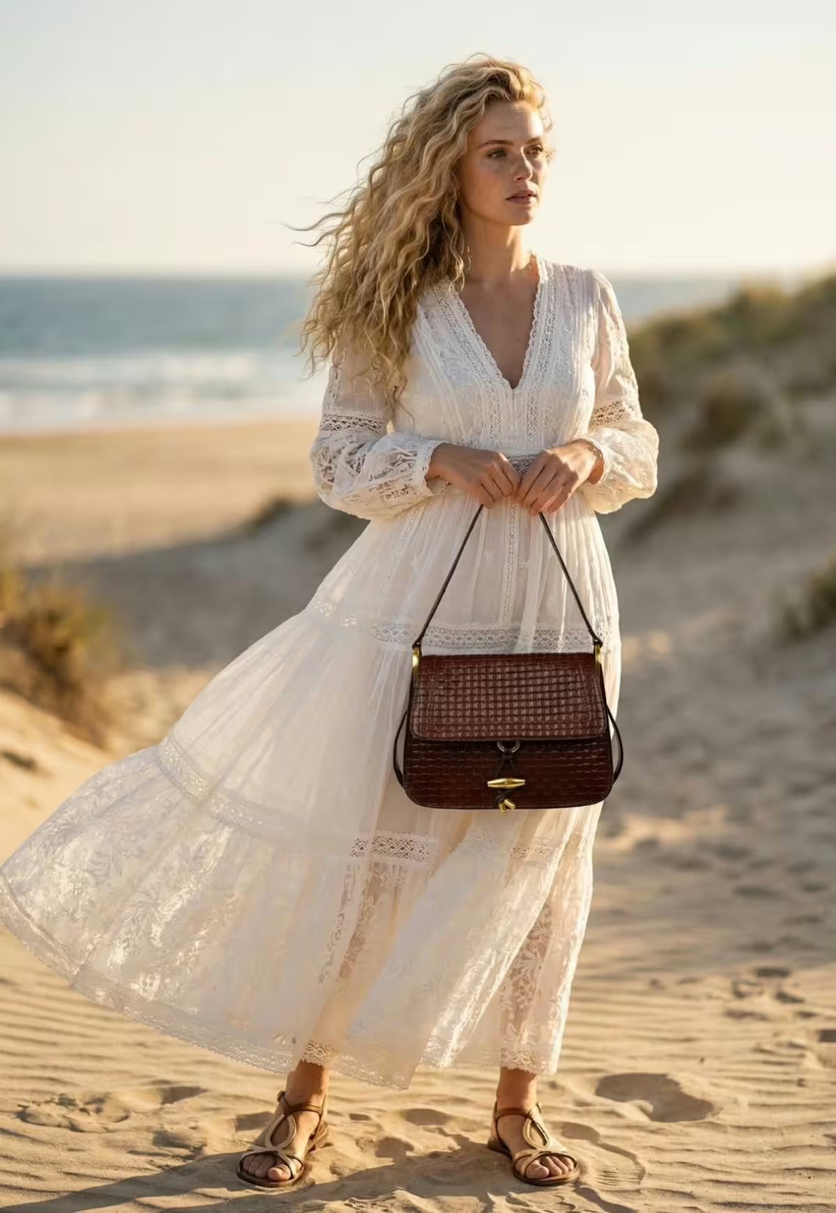 Elegant Leather Flap Handbag for Women - Seravelle