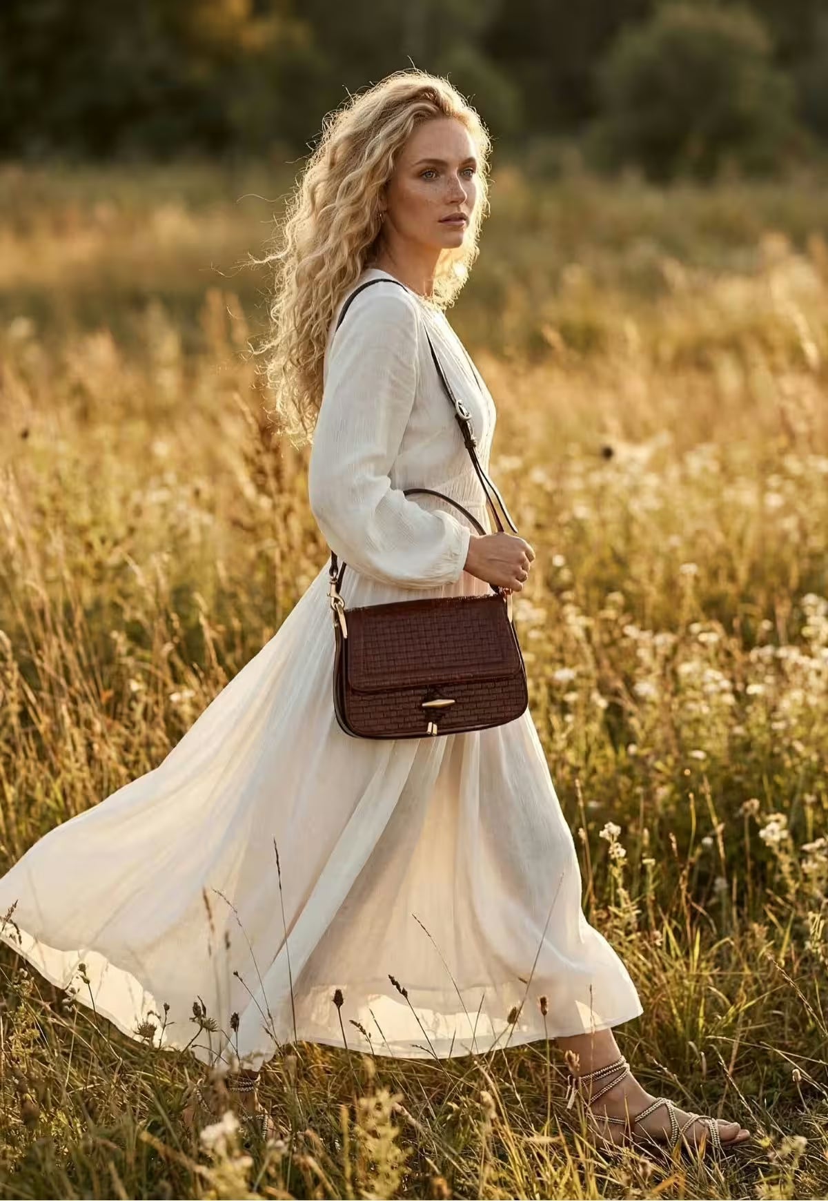 Elegant Leather Flap Handbag for Women - Seravelle