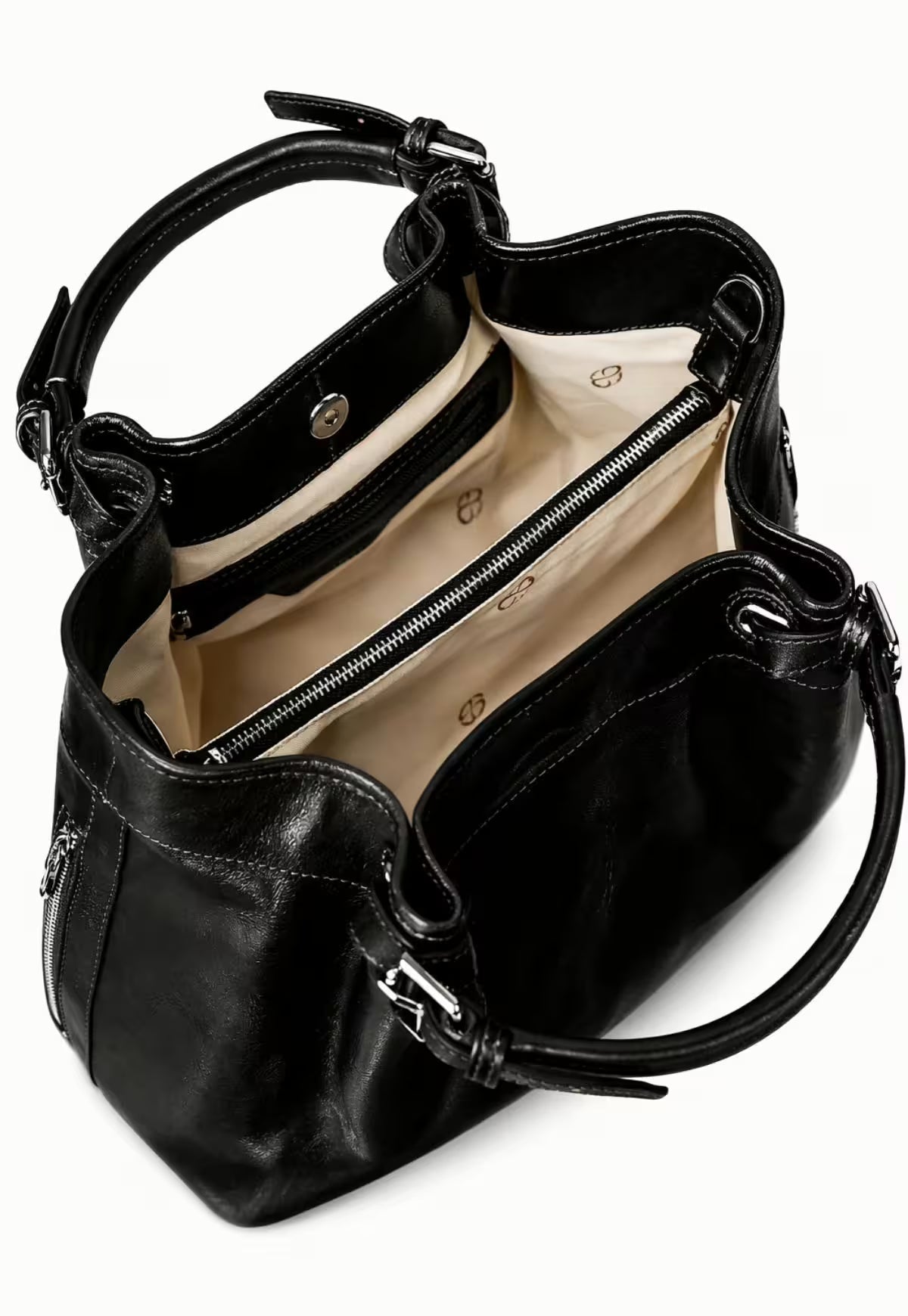 Luxury Leather Tote Handbag – The Iconic Black