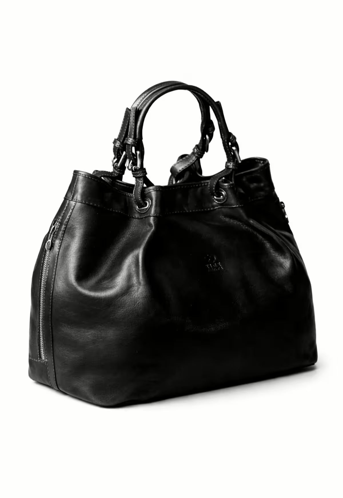 Luxury Leather Tote Handbag – The Iconic Black