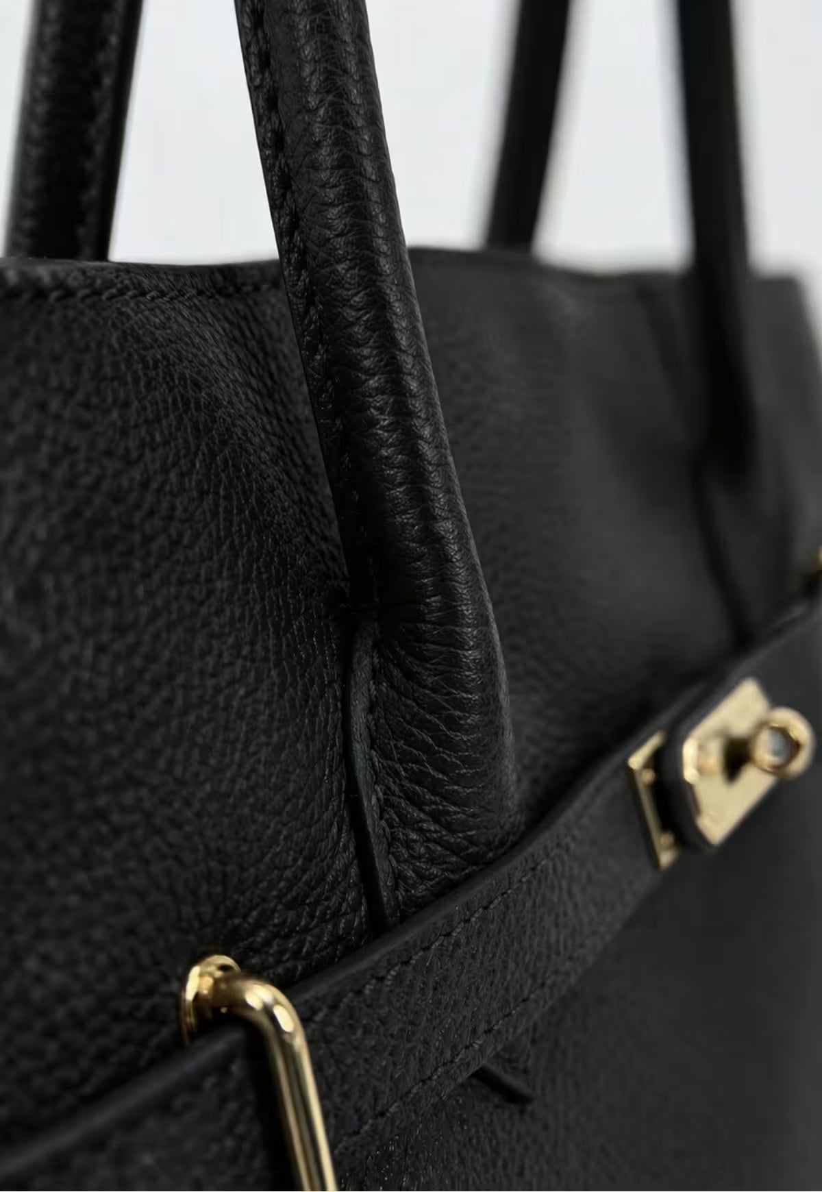 Women's Handbag Genuine Leather Black – Timeless Business Design