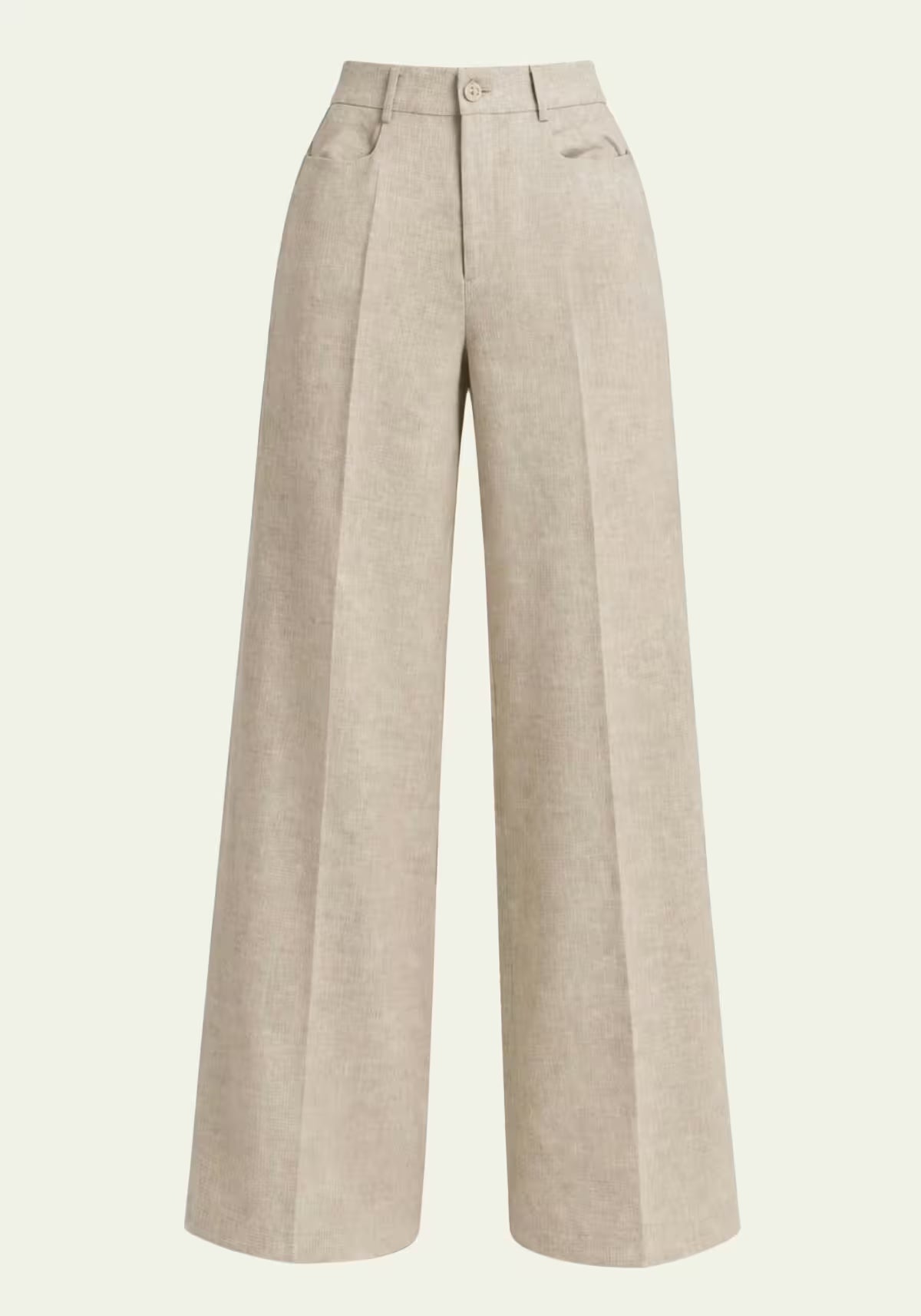 Women's Beige Trousers – Relaxed Fit