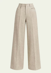 Women's Beige Trousers – Relaxed Fit