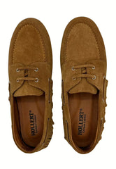 Women's Genuine Leather Moccasins Camel Fringe HOL40