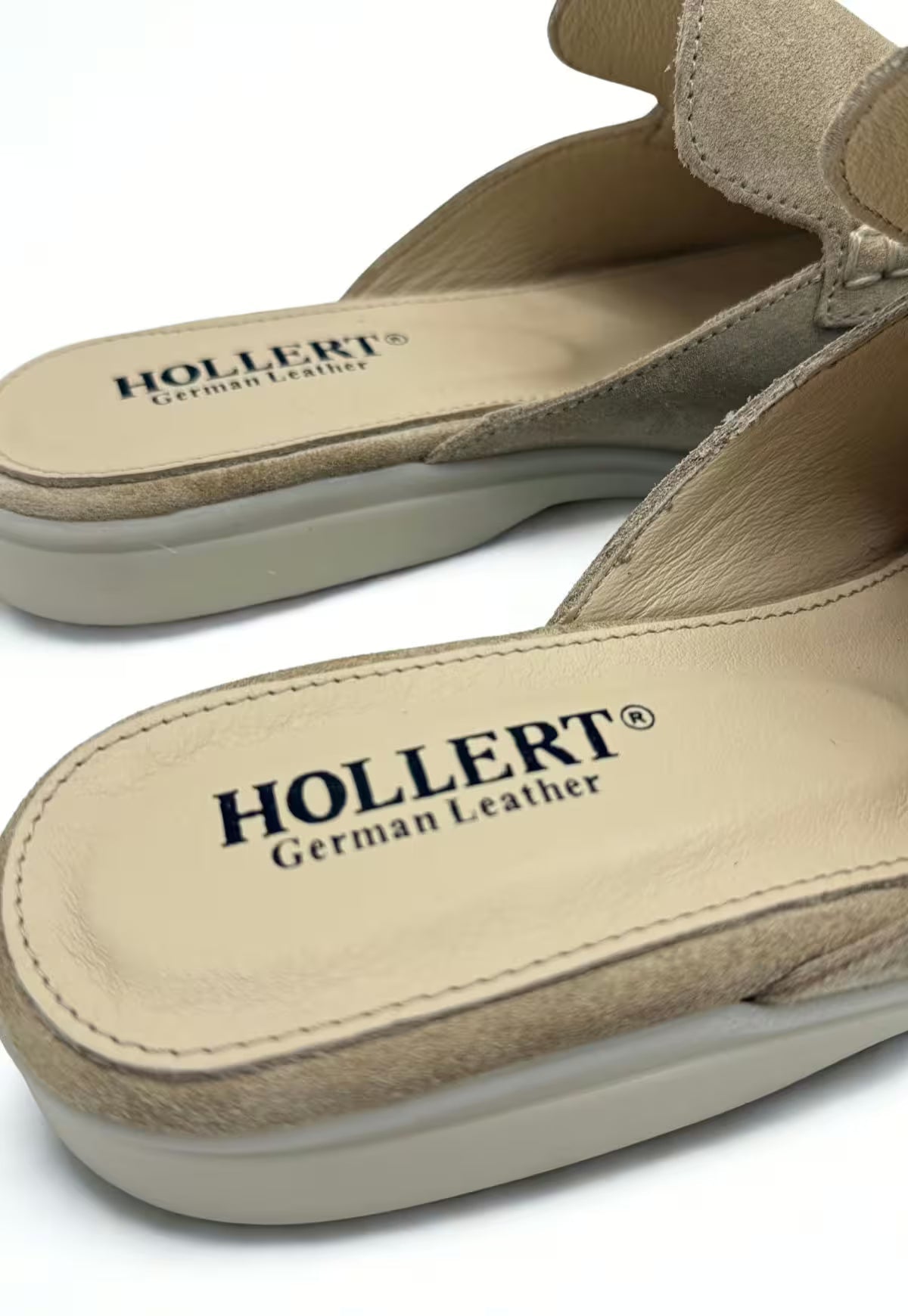 Men's Genuine Leather Loafers Beige HOL51