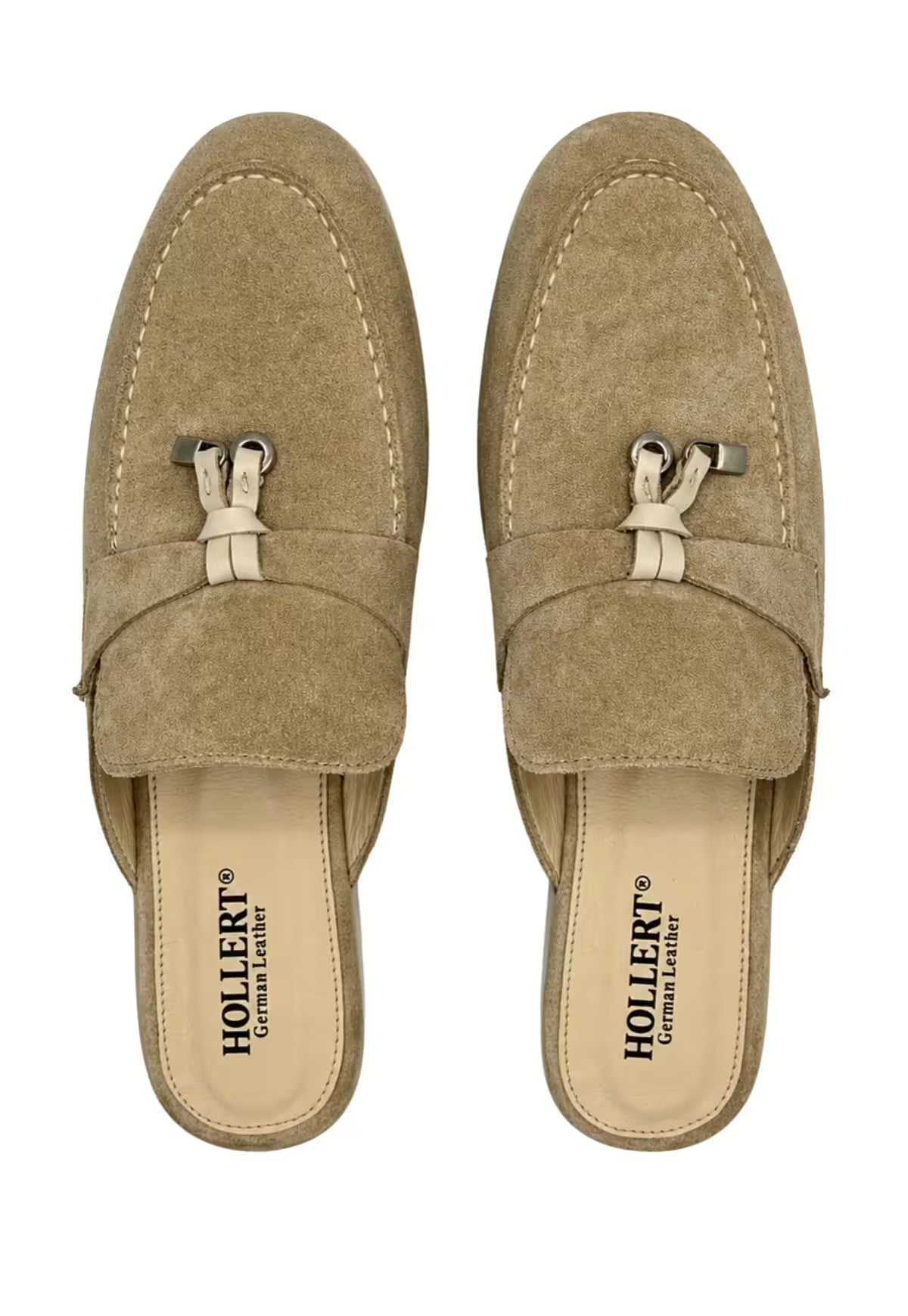 Men's Beige Loafers with Tassel Detail (HOL70)