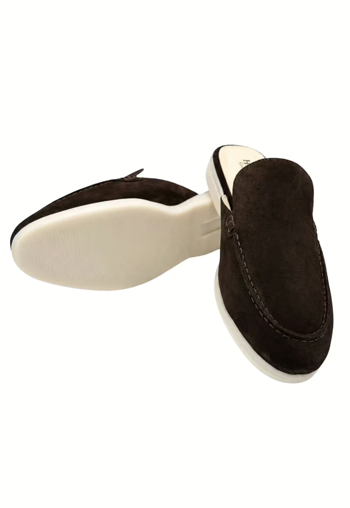 Men's Suede Loafers in Black (HOL51)