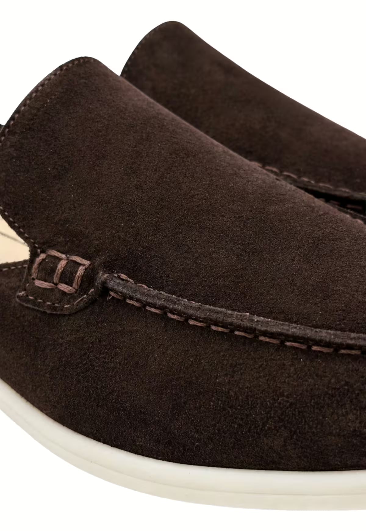 Men's Suede Loafers in Black (HOL51)