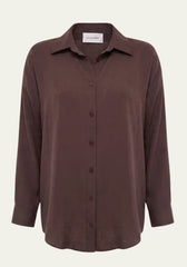 Women's Shirt & Women's Trousers Pure Elegance - Coffee Brown