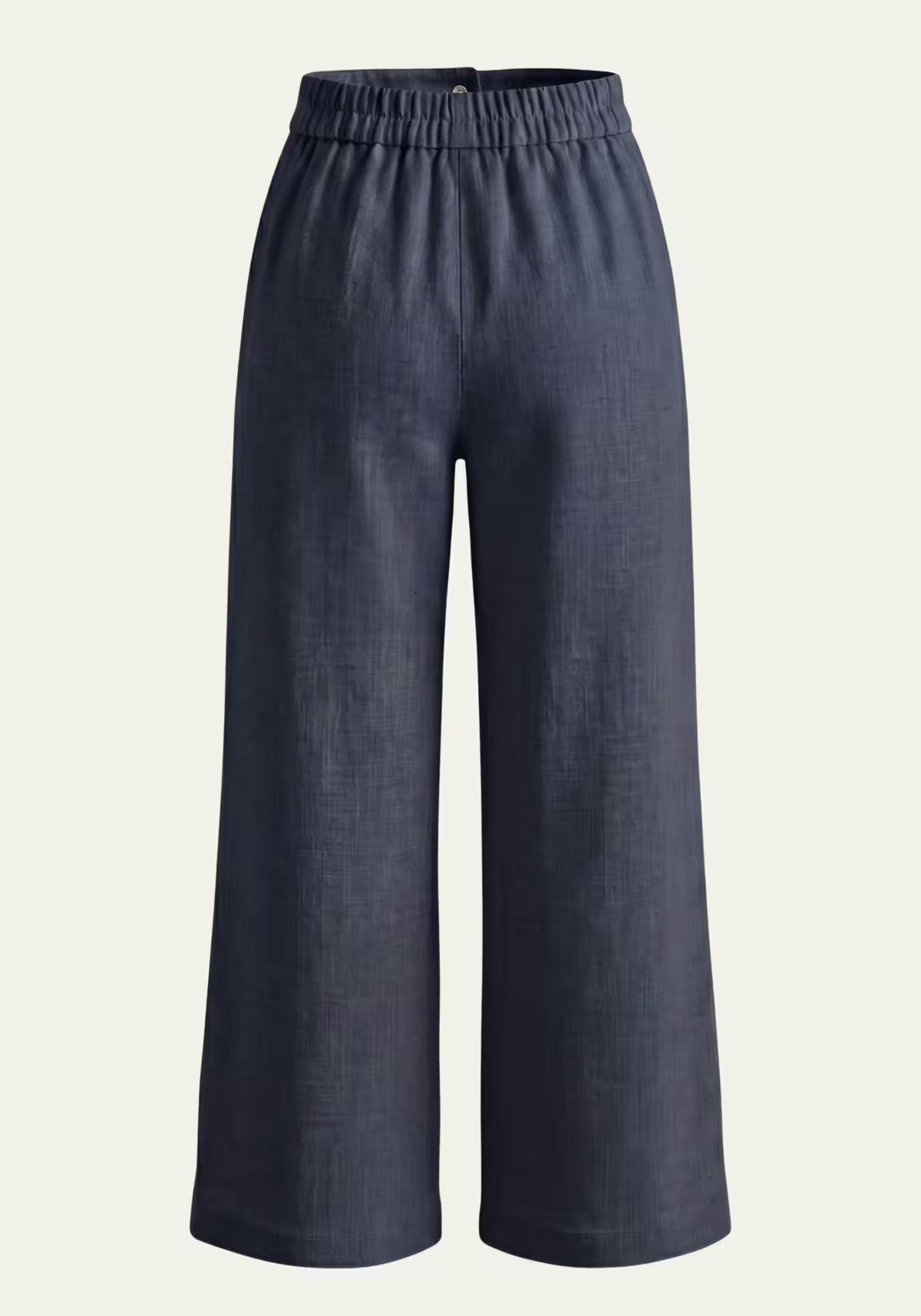 Women's Shirt & Women's Trousers Linen Blue – Wrap Blazer & Palazzo Trousers