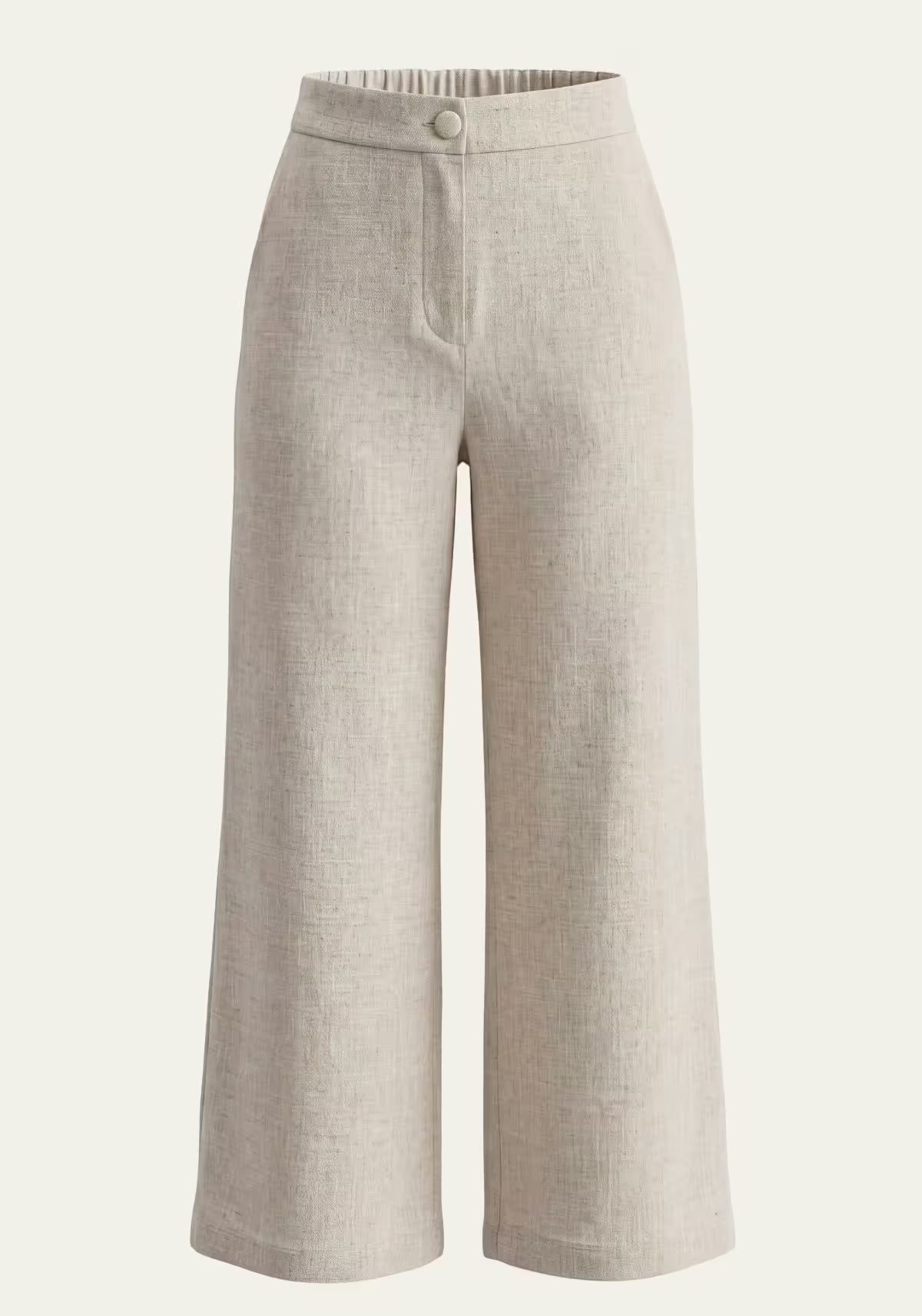 Women's Shirt & Women's Trousers Linen Beige – Wrap Blazer & Palazzo Trousers