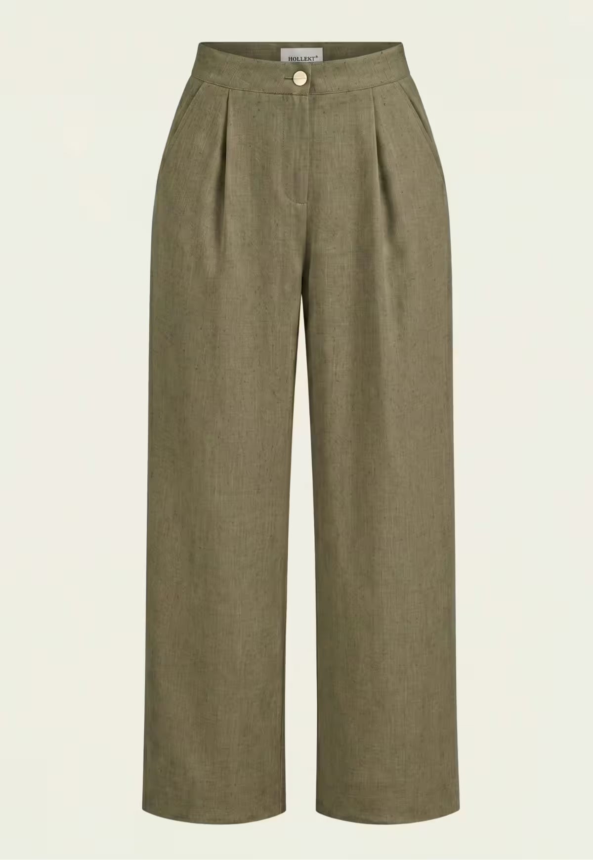 Women's Shirt & Women's Trousers Linen Khaki – Blazer & Palazzo Trousers
