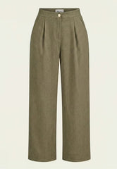 Women's Shirt & Women's Trousers Linen Khaki – Blazer & Palazzo Trousers