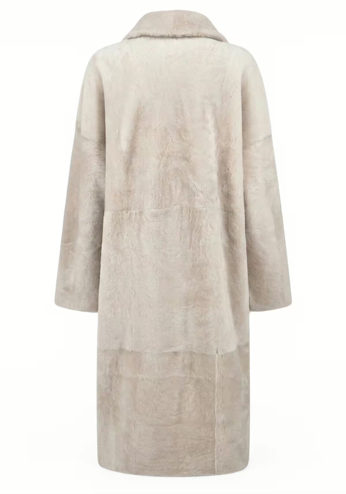 Exklusiver Shearling Lammfellmantel Cream – Zeitlose Luxus-Eleganz für Damen