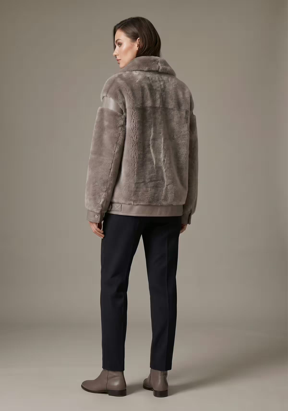 Luxuriöse Lammfelljacke aus Toscana Shearling – Modell 1093