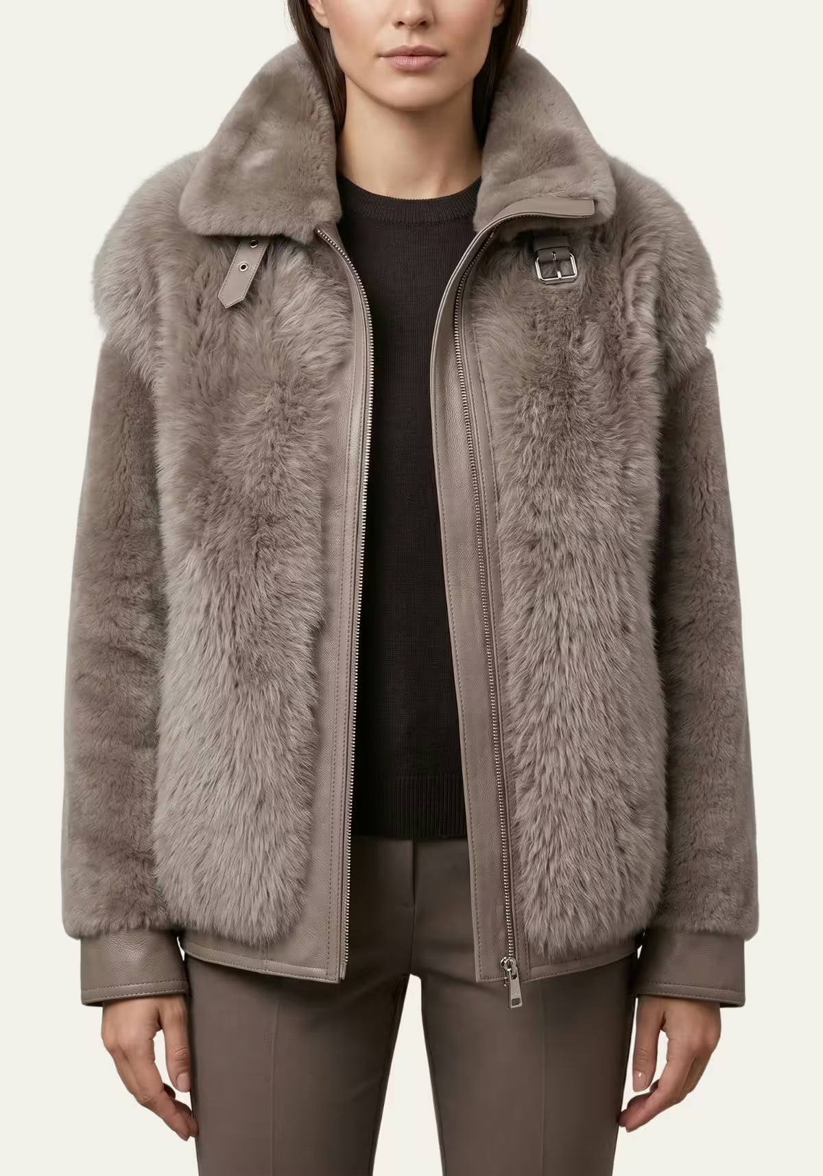 Luxuriöse Lammfelljacke aus Toscana Shearling – Modell 1093