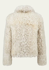 Curly Lammfell-Wendejacke Creme-Gold – Modell 4000
