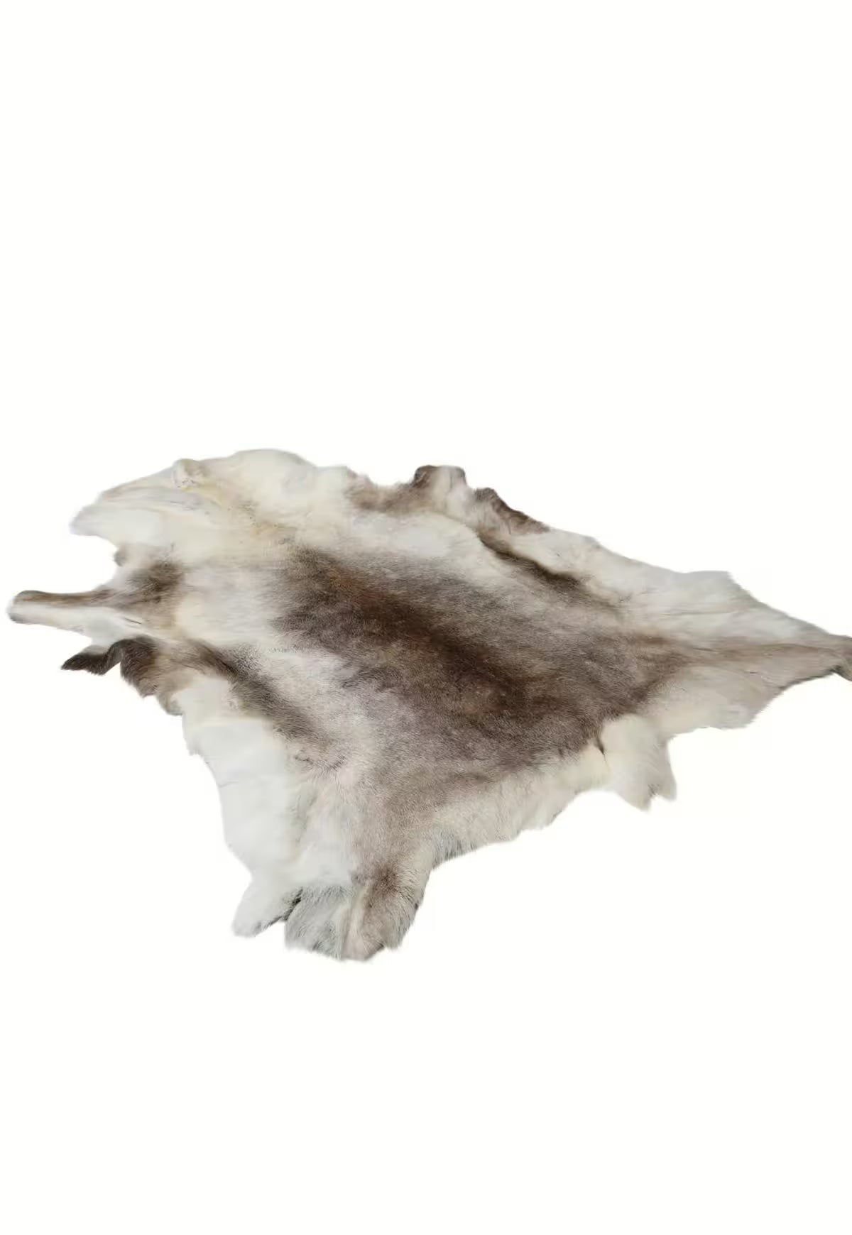 Reindeer Hide Cream/Brown - Real Fur from Finland