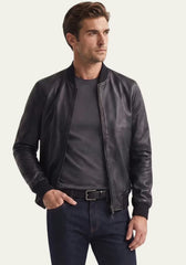 Genuine lamb nappa leather jacket
