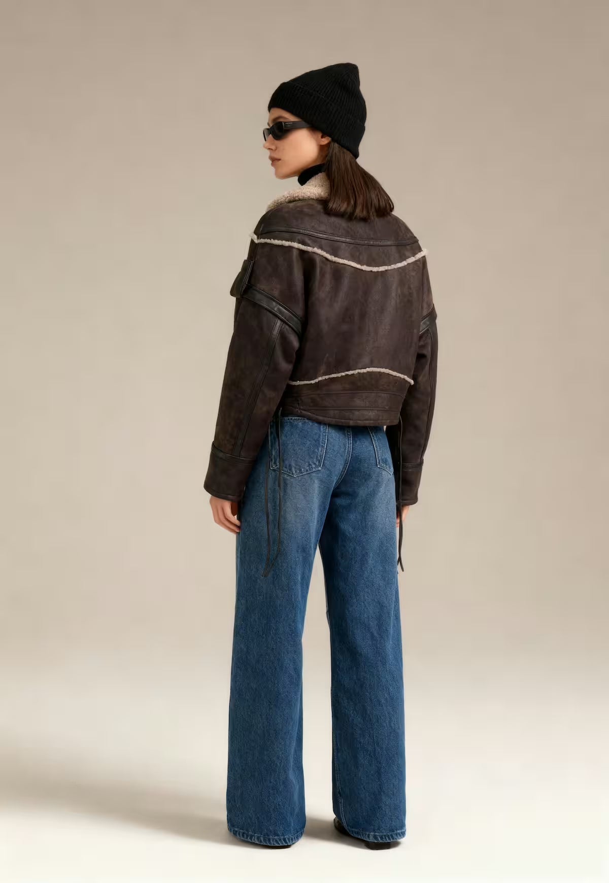 Curly Lambskin Jacket - Voluminous Elegance Inspired by the Modern Country Look