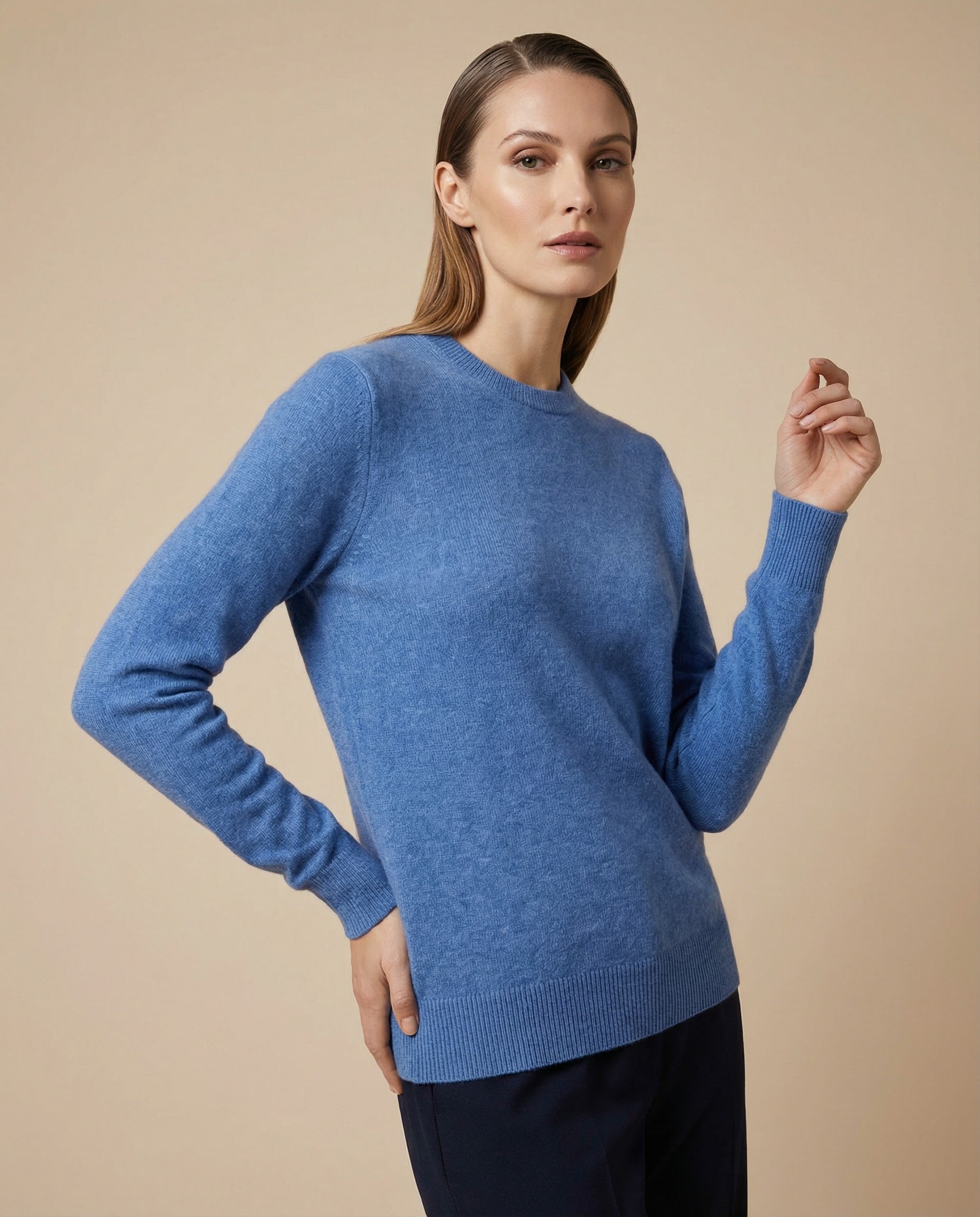 Unisex Cashmere Sweater Light Blue