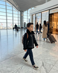 Children's Lambskin Jacket Dumbo Black